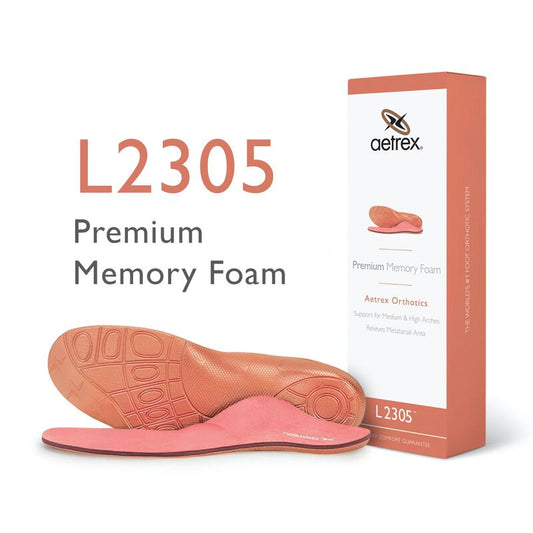 Women's Premium Memory Foam Orthotics W/ Metatarsal Support - Aetrex Middle East