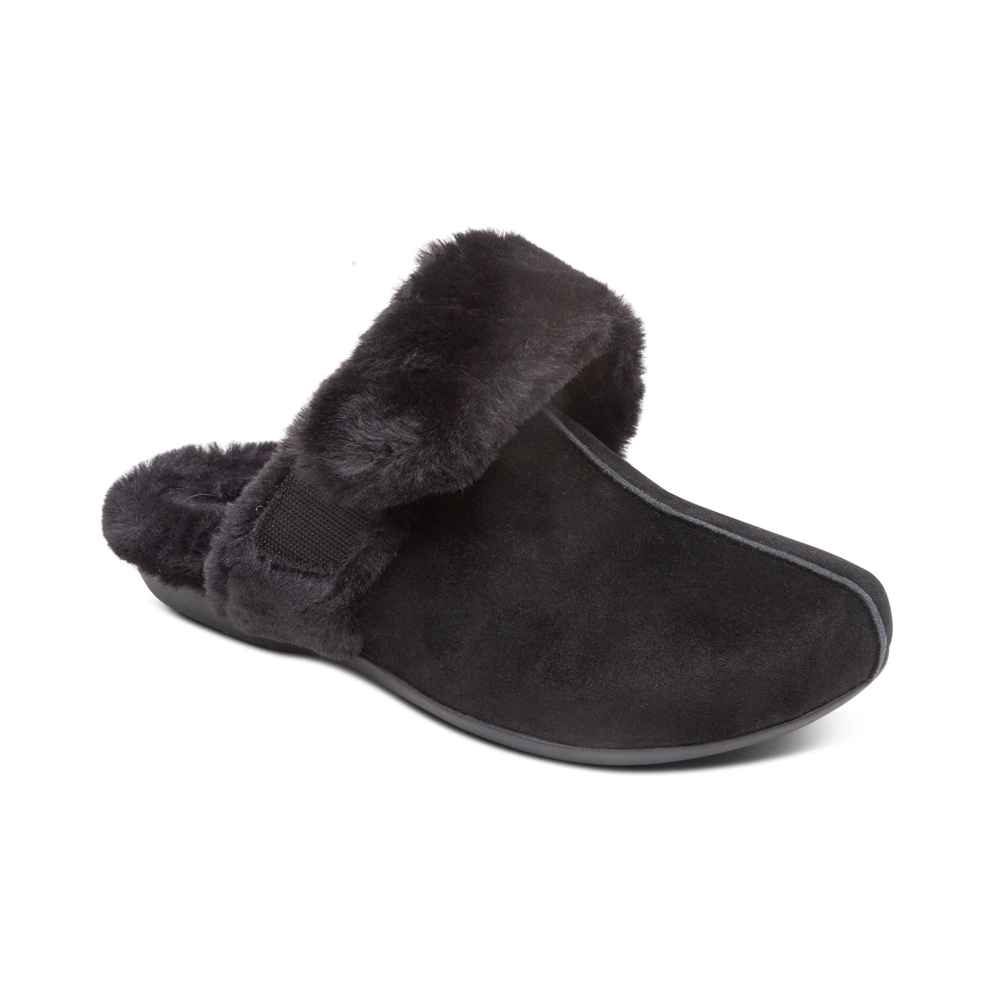 Arianna Arch Support Slippers - Black - Aetrex Middle East