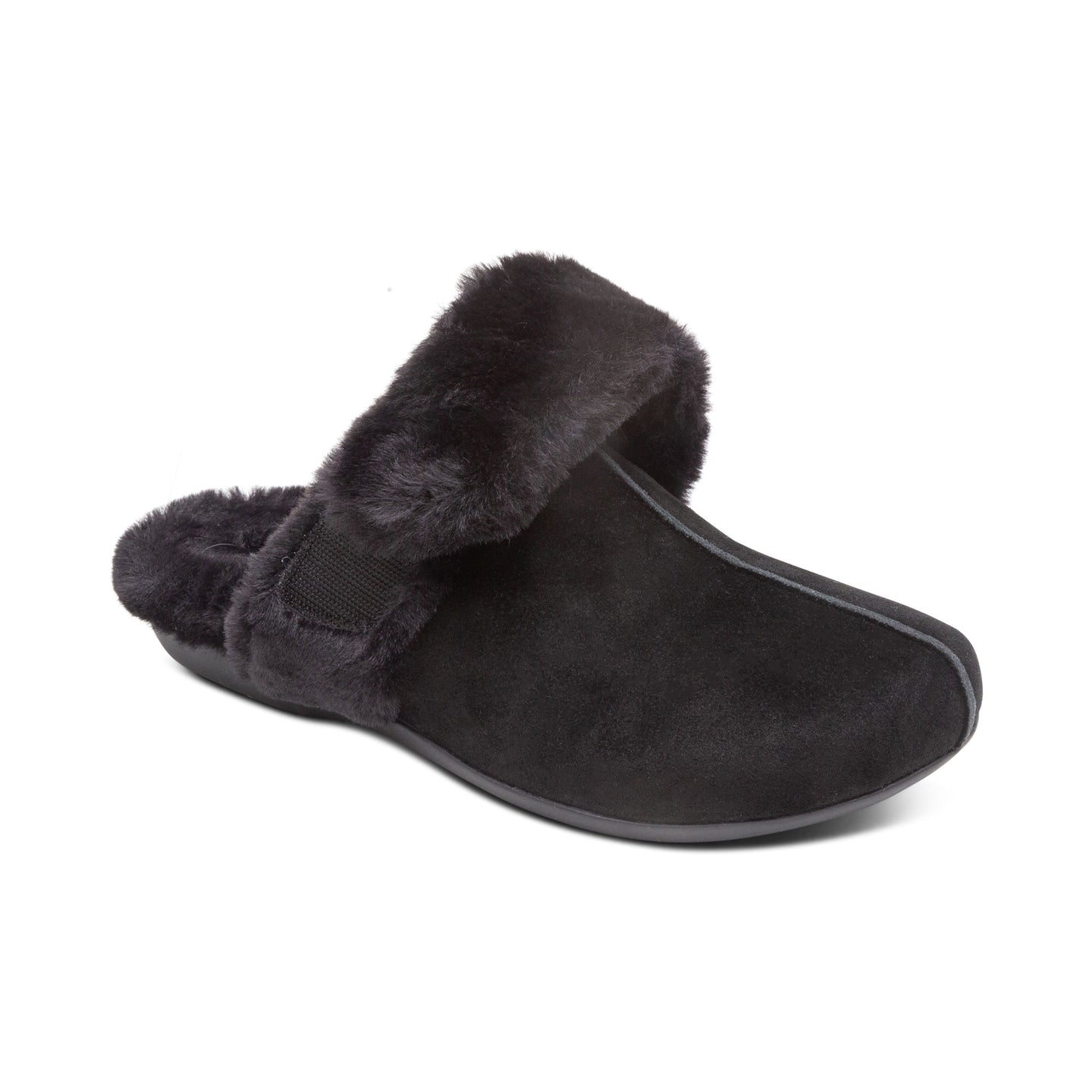 Arianna Arch Support Slippers - Black - Aetrex Middle East