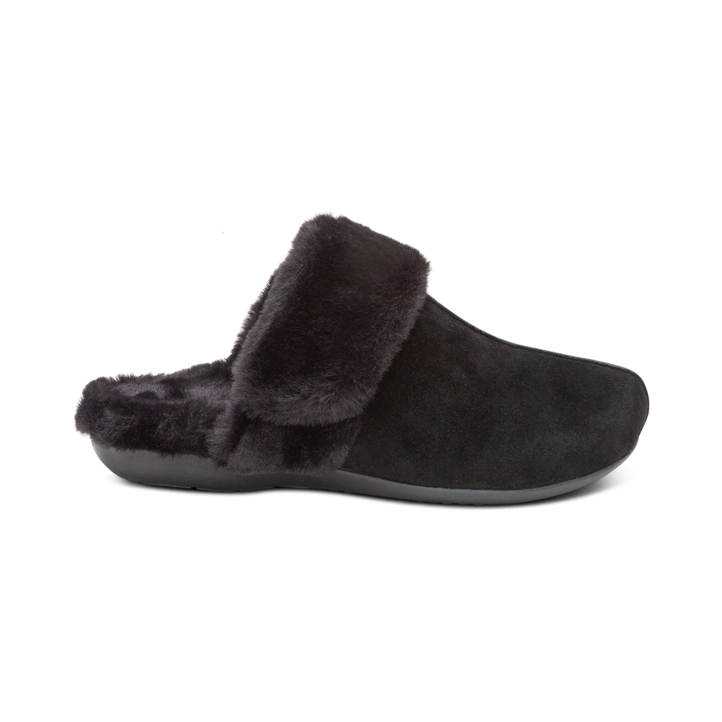 Arianna Arch Support Slippers - Black - Aetrex Middle East