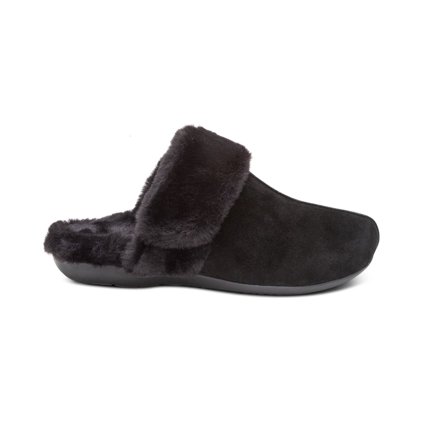 Arianna Arch Support Slippers - Black - Aetrex Middle East