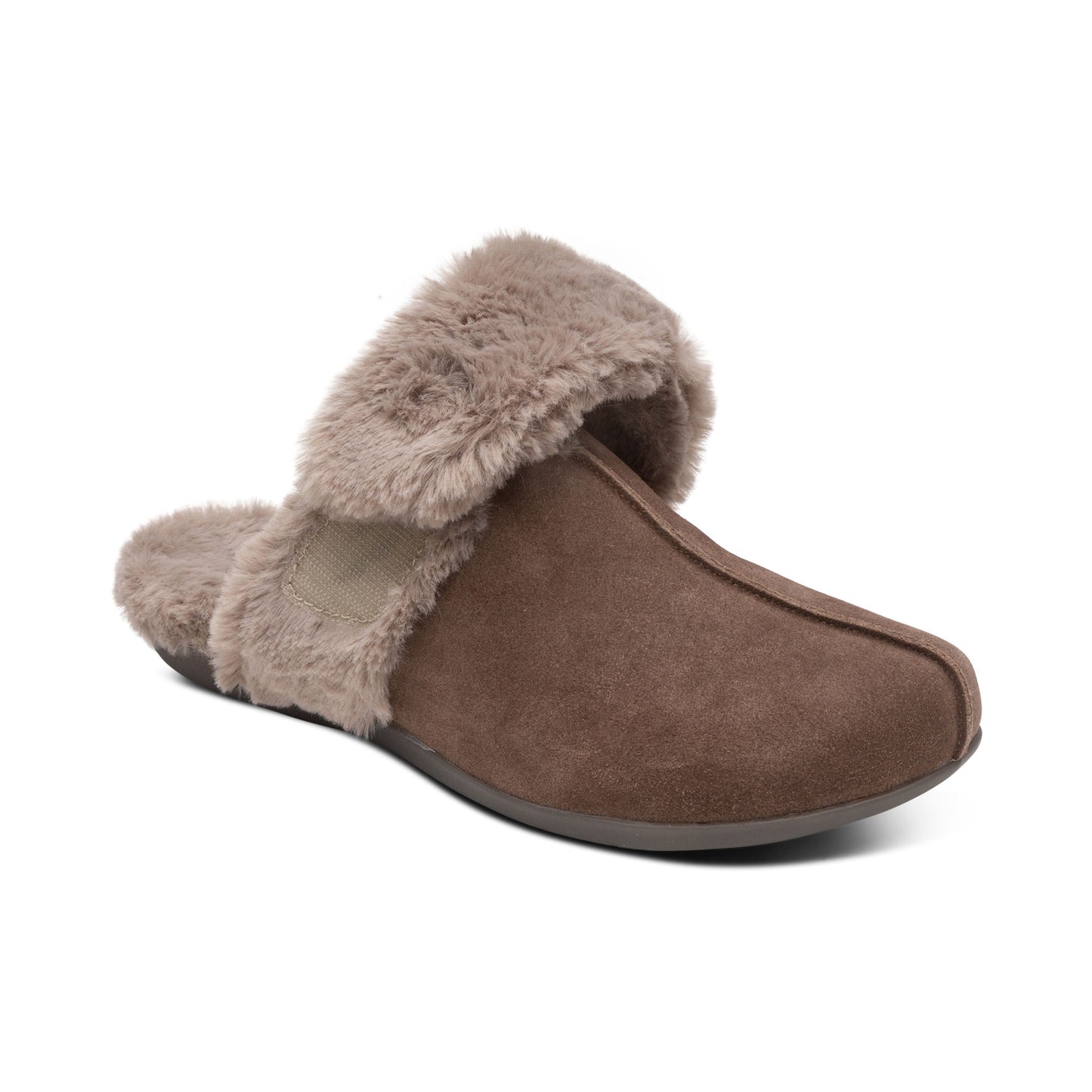 Arianna Arch Support Slippers - Walnut - Aetrex Middle East