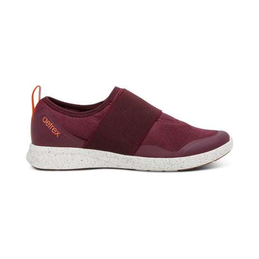 Demi Arch Support Sneakers - Burgundy - Aetrex Middle East