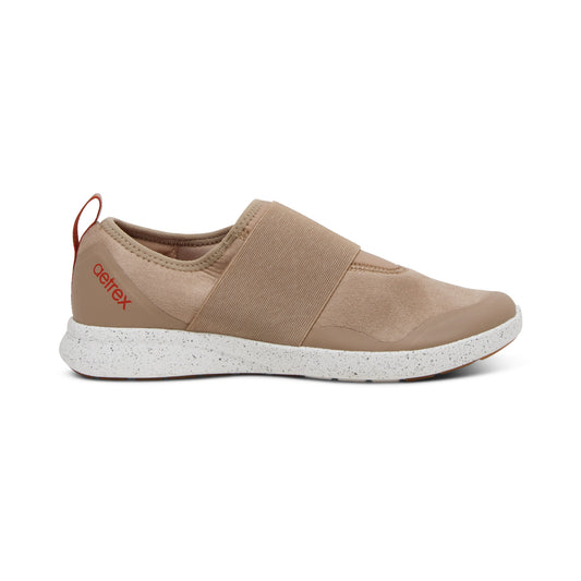 Demi Arch Support Sneakers - Taupe - Aetrex Middle East