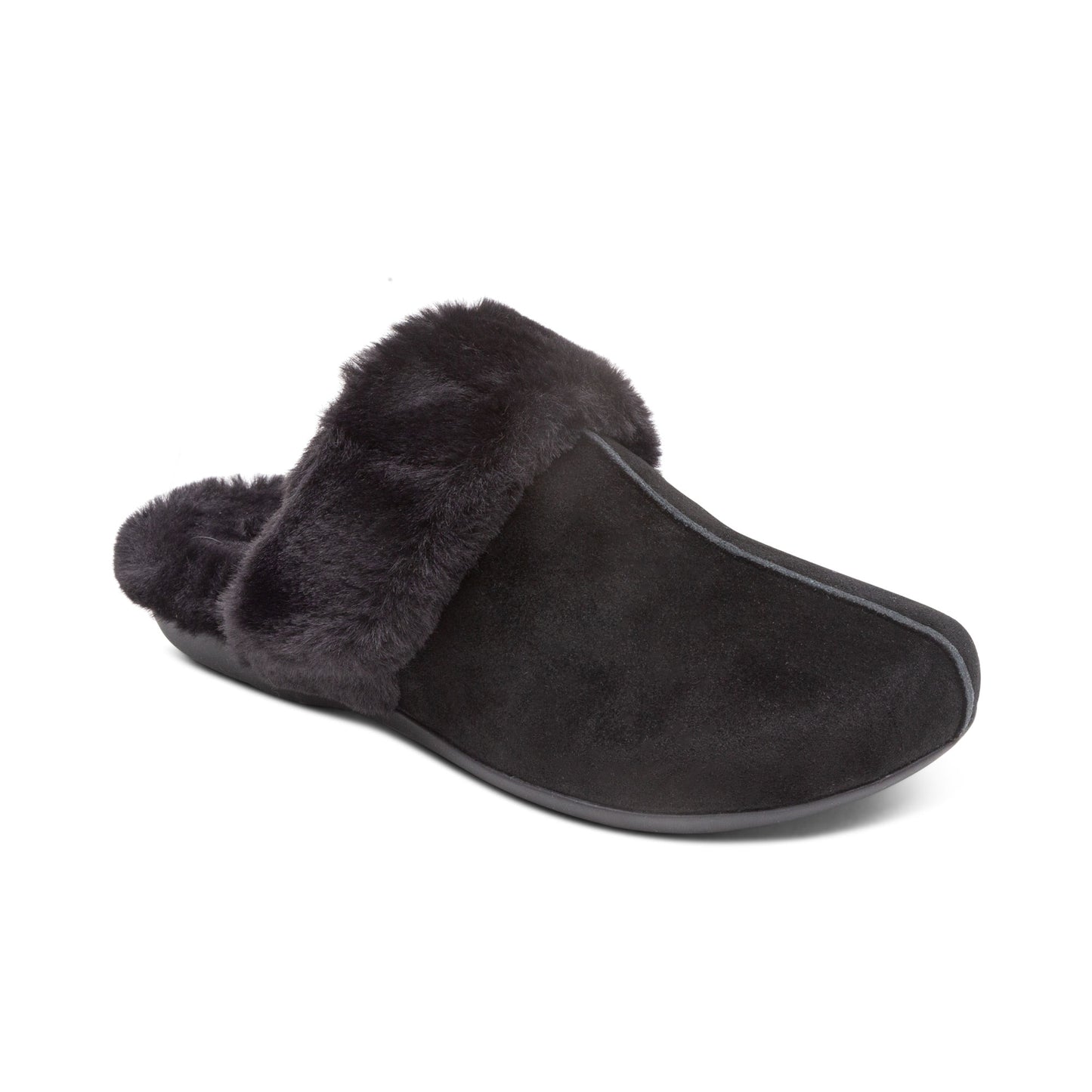Arianna Arch Support Slippers - Black