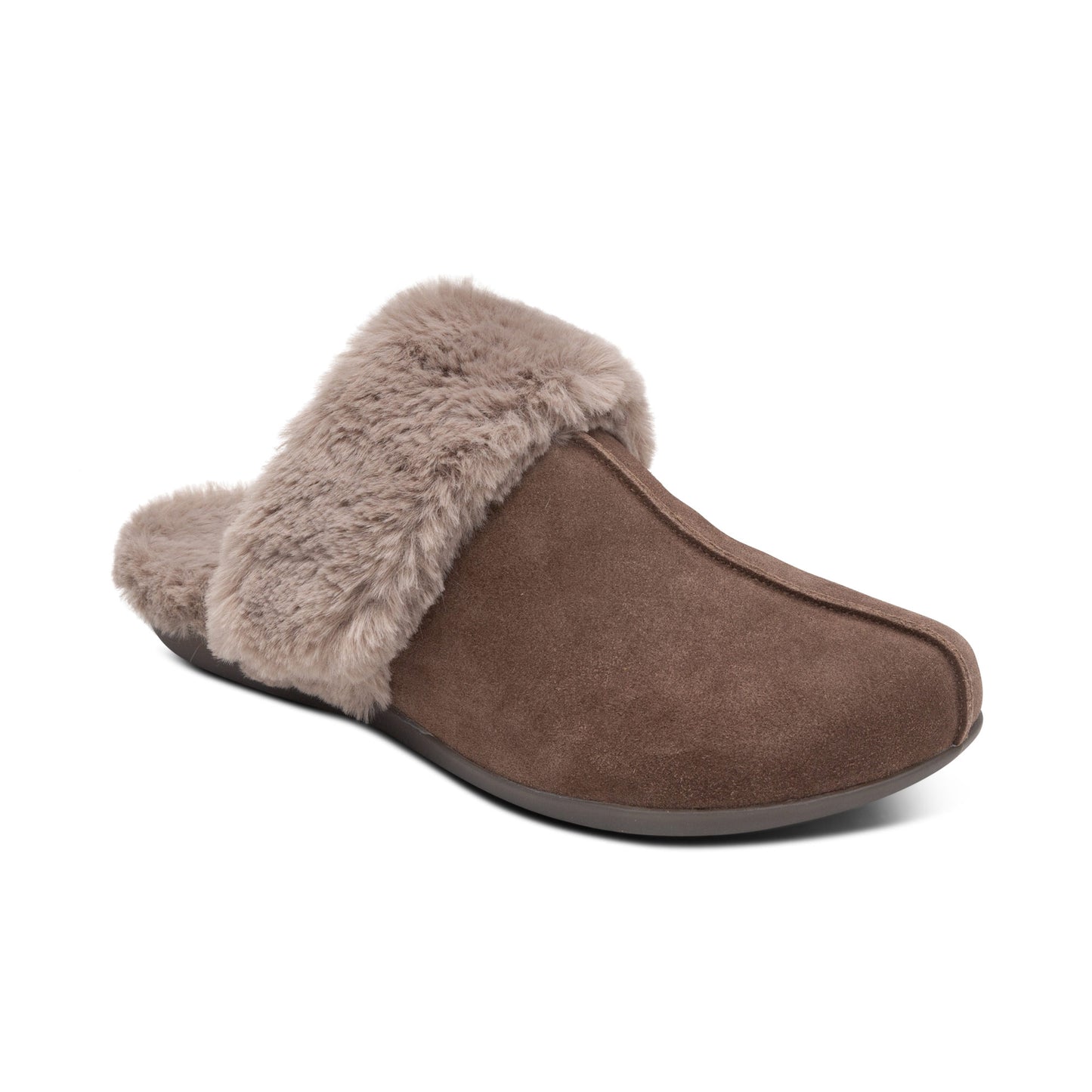 Arianna Arch Support Slippers - Walnut