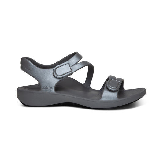 Jillian Sport Water Friendly Women Sandals Grey - Aetrex Middle East