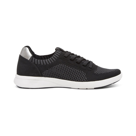 Teagan Arch Support Sneakers - Black - Aetrex Middle East